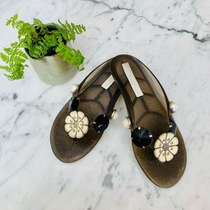 BCBG MaxAzria Jeweled Sandals - Size 5B